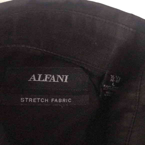 ALFANI Men’s TALL BUTTON DOWN Shirt 16 1/2 33-37 -Large - Picture 6 of 7